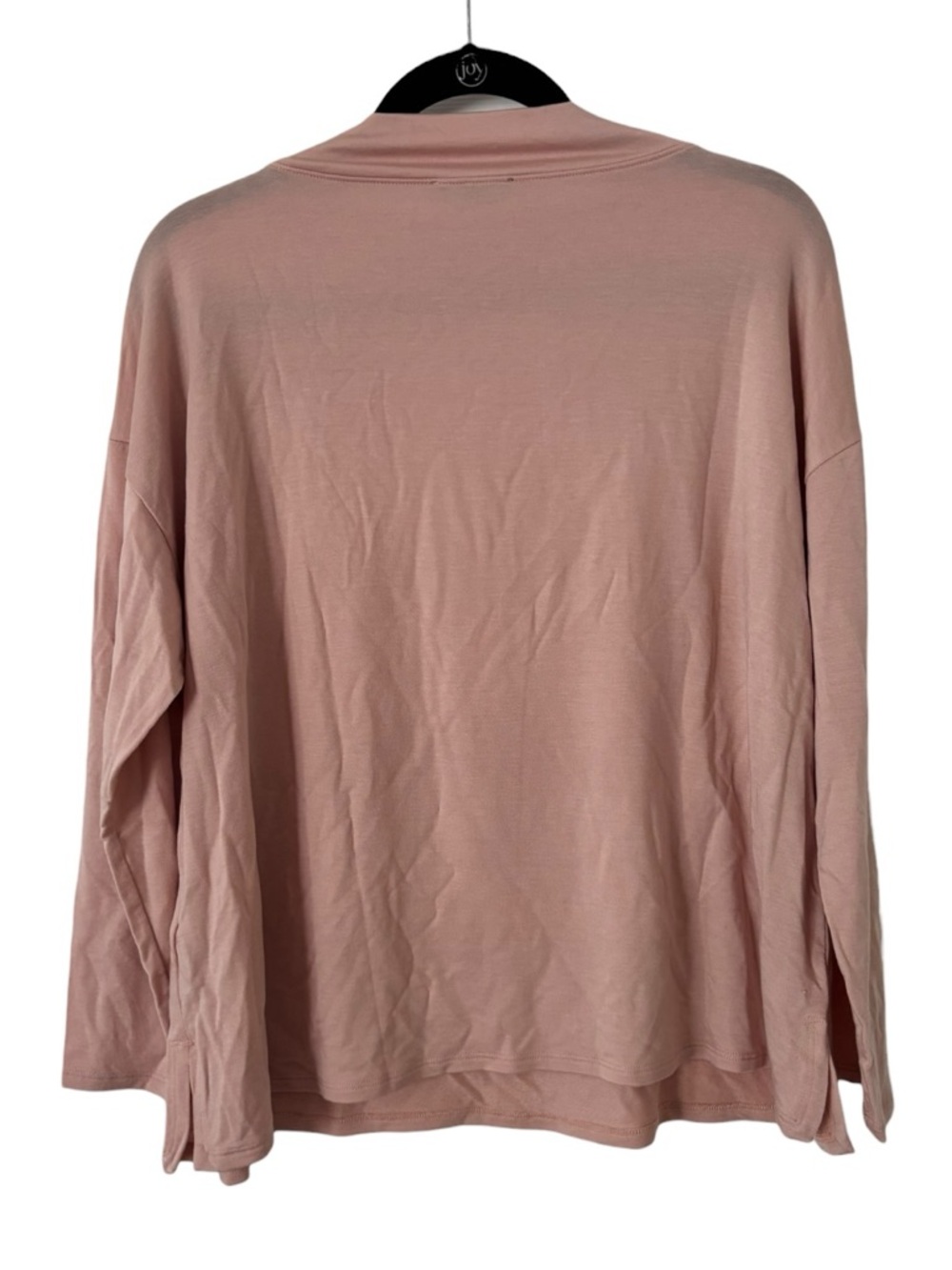 Eileen Fisher Stretch Terry Funnel Neck Box-Top - Picture 4 of 4